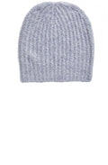 Grey Ribbed Knit Hat