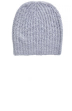 Grey Ribbed Knit Hat