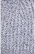 Grey Ribbed Knit Hat
