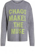 Grey Slogan Jumper