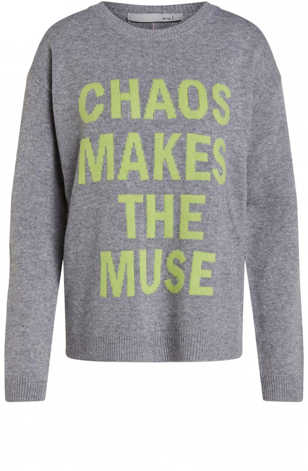 Grey Slogan Jumper