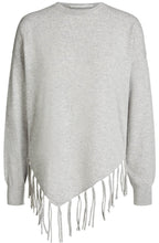 Grey Tassel Hem Sweater