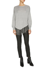 Grey Tassel Hem Sweater