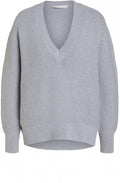Grey V Neck Jumper