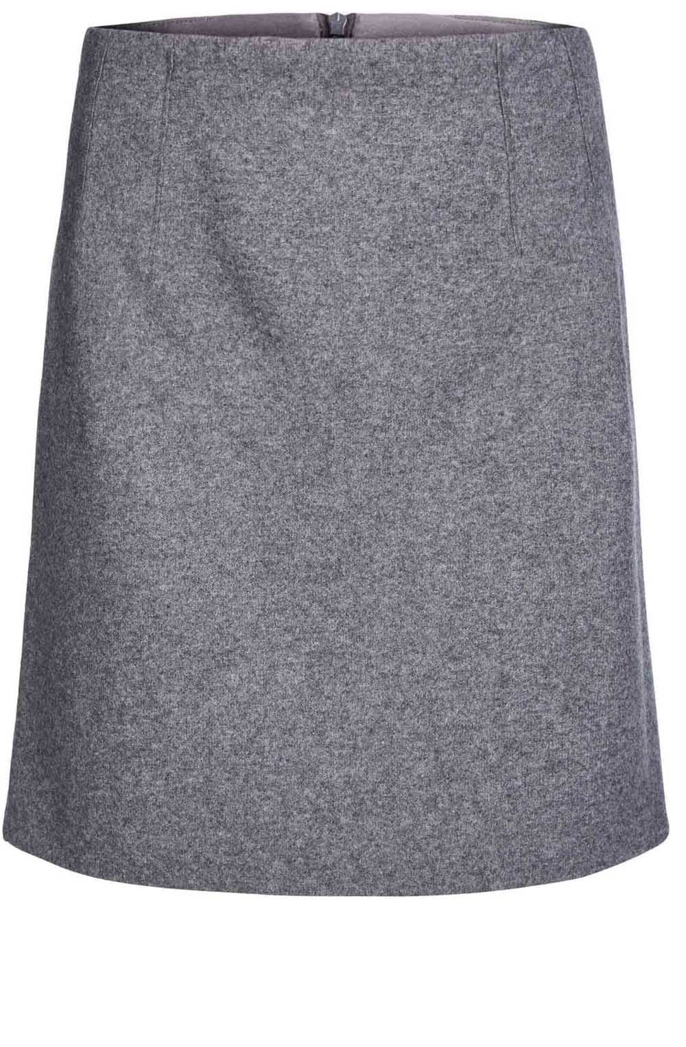 Grey Wool Skirt