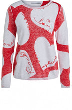 Heart Design Fine Knit Jumper