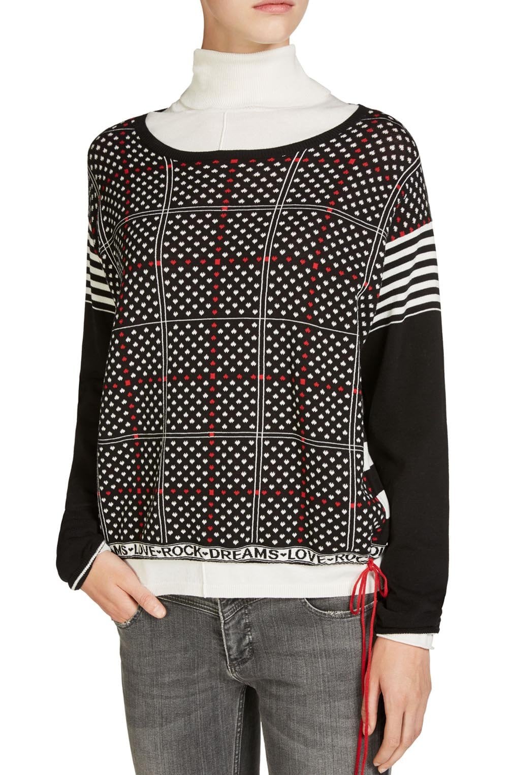 Heart Print Sweater
