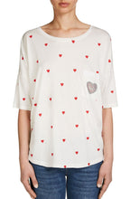 Heart Print T Shirt