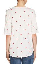 Heart Print T Shirt