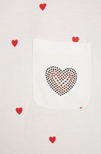 Heart Print T Shirt