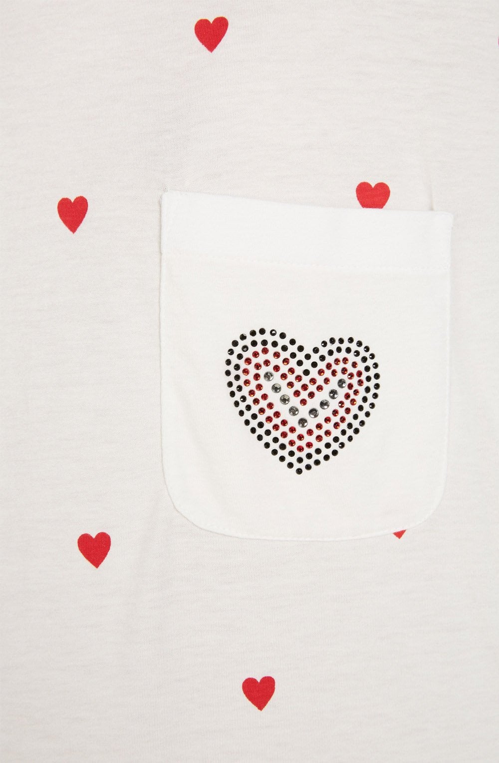 Heart Print T Shirt