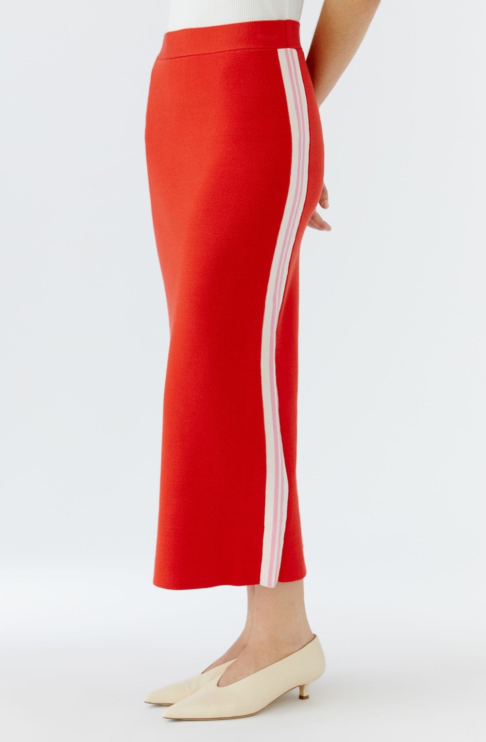 High Risk Red Knitted Skirt