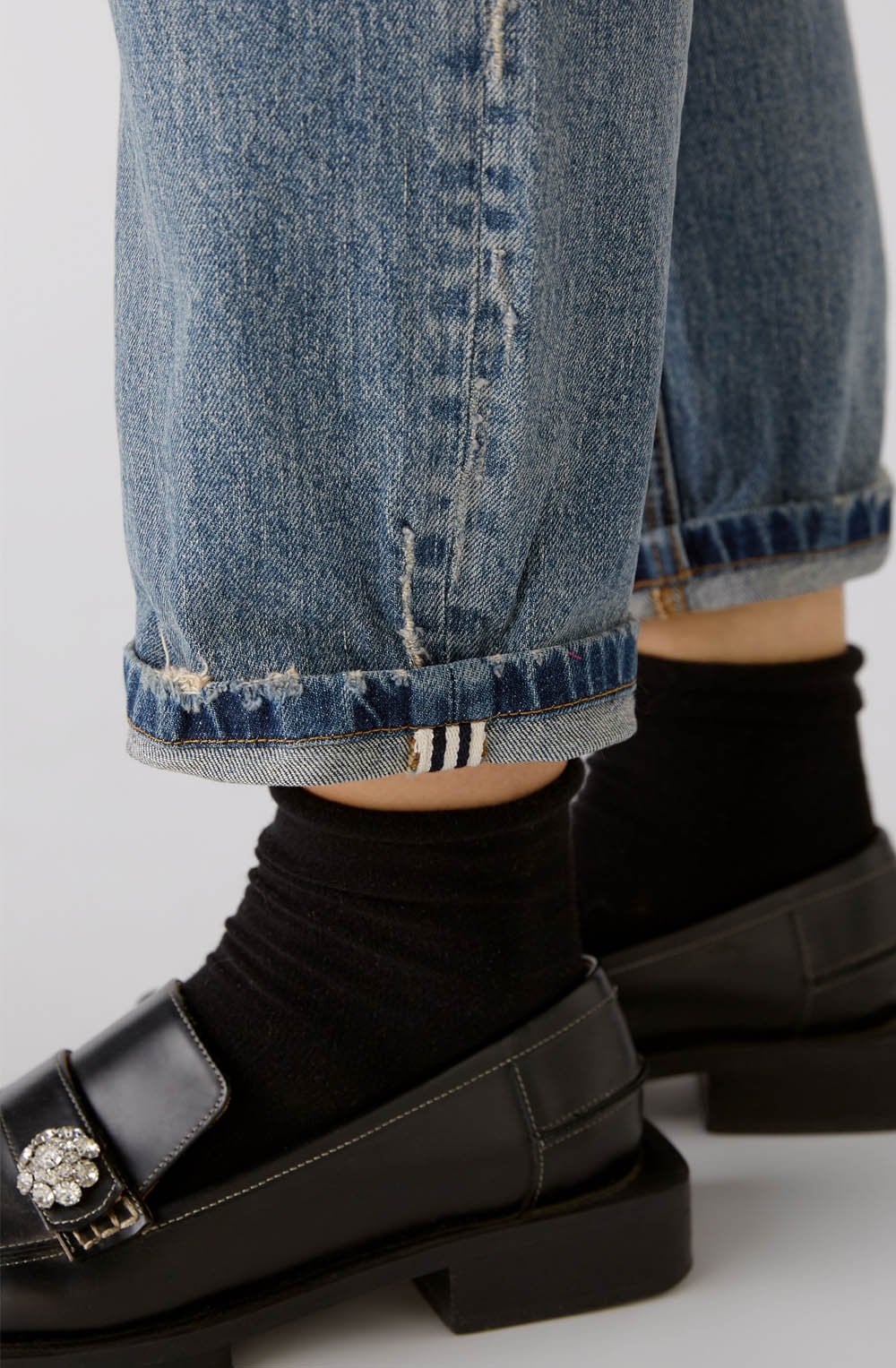 High Waist Straight Leg Jeans