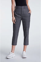 High Waisted Check Trousers