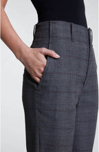 High Waisted Check Trousers