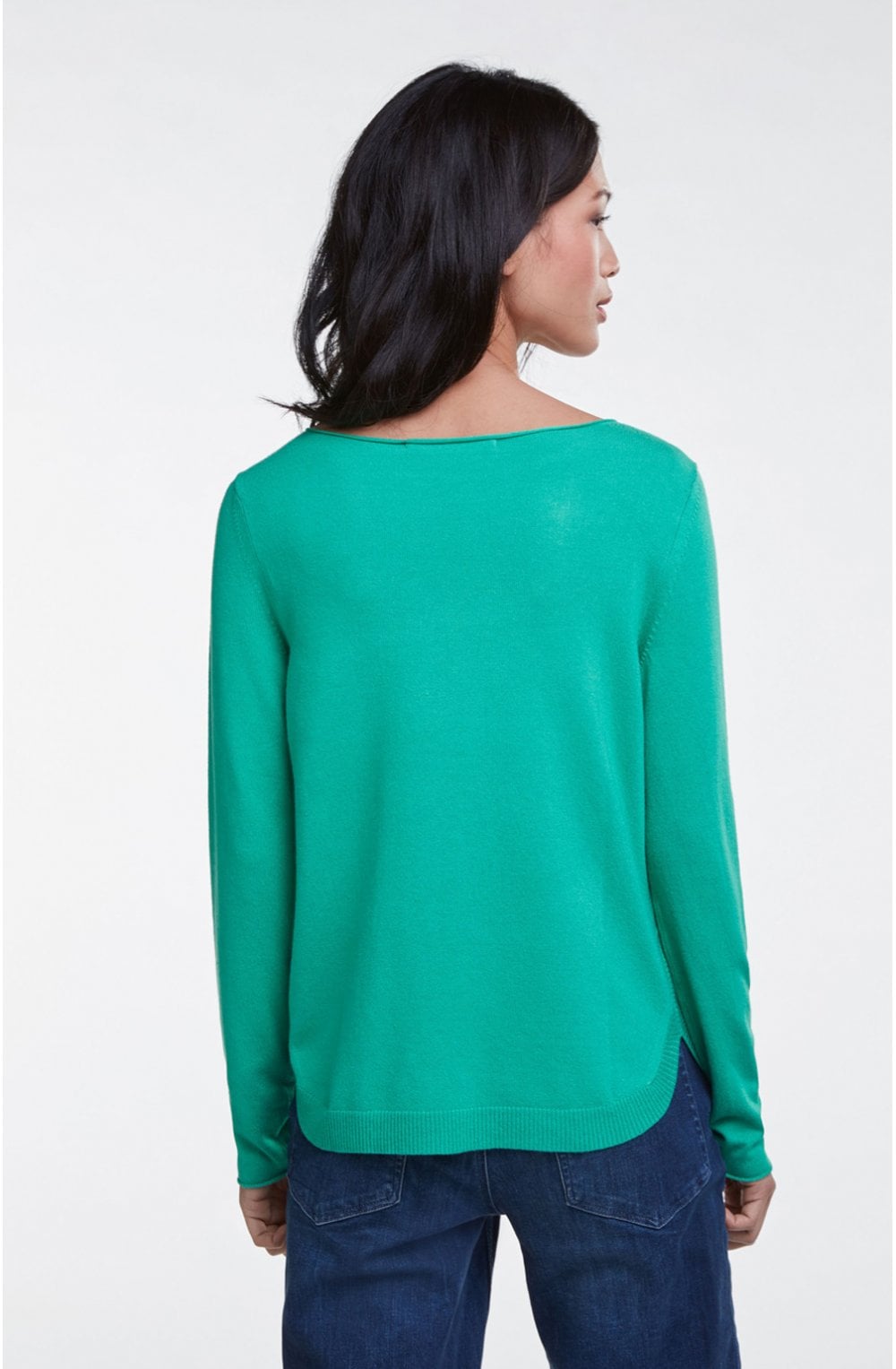 Holly Green Fine Knit Jumper