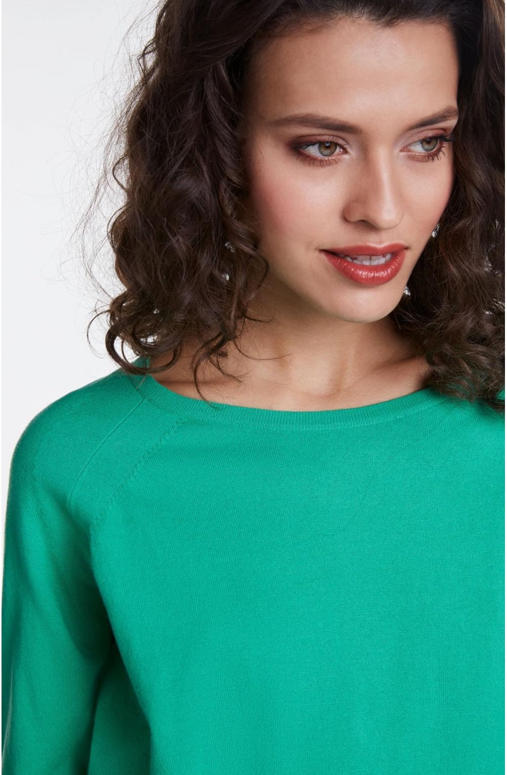 Holly Green Fine Knit Jumper
