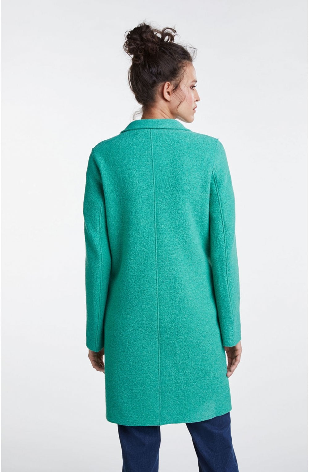 Holly Green Long Line Coat