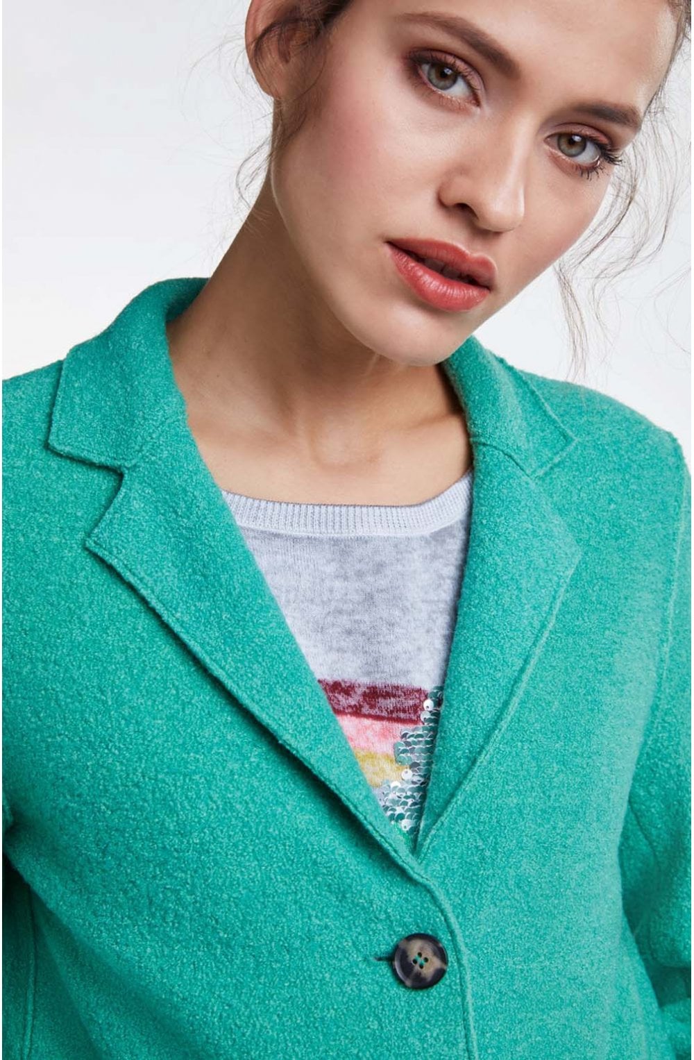 Holly Green Long Line Coat