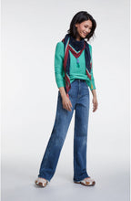 Holly Green Ribbed Knit Jumper