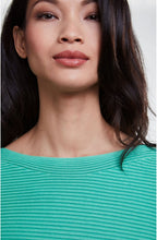 Holly Green Ribbed Knit Jumper