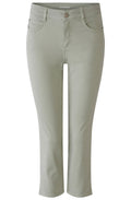 Iceberg Green Cropped Skinny Jeans