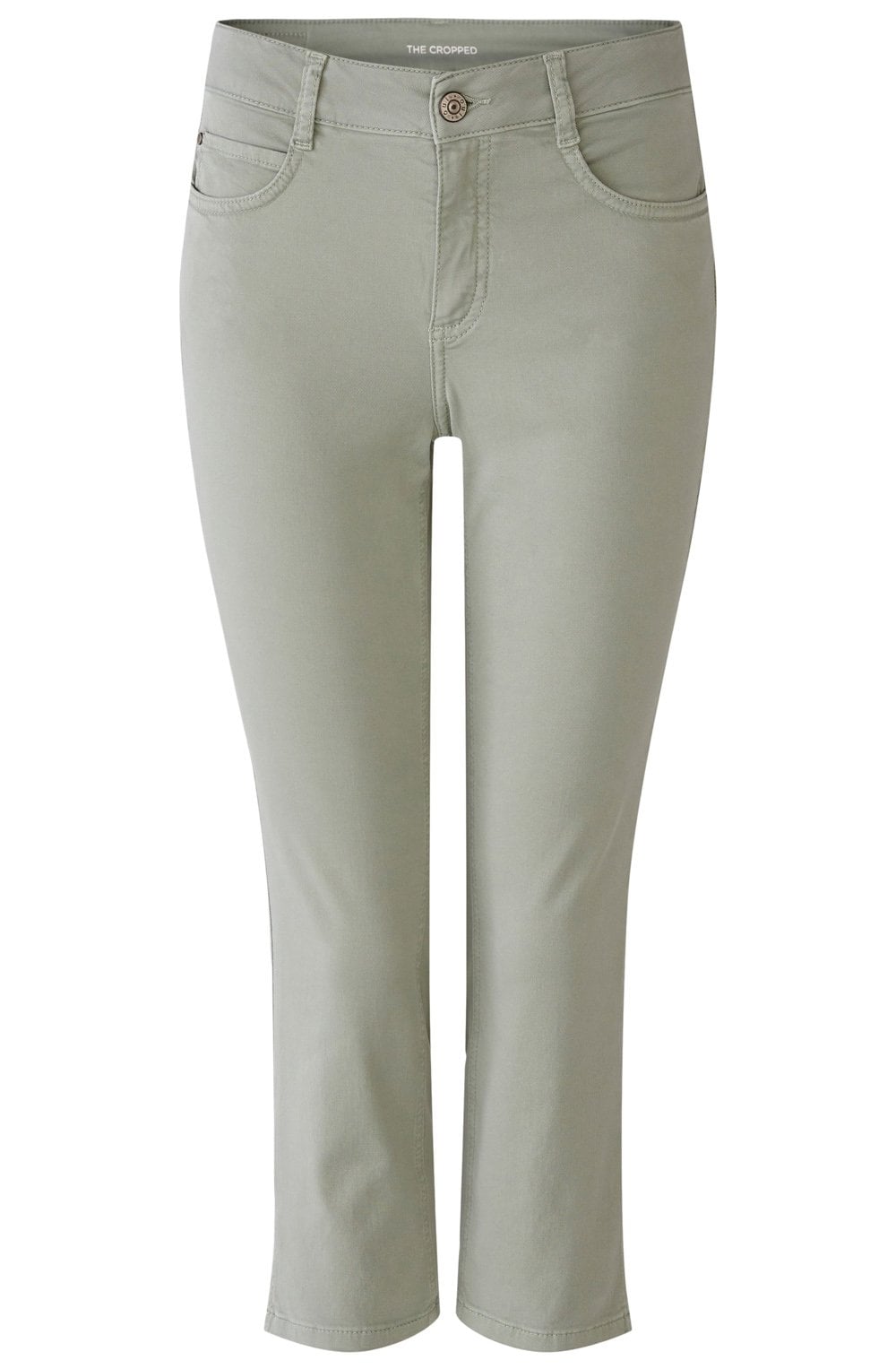 Iceberg Green Cropped Skinny Jeans