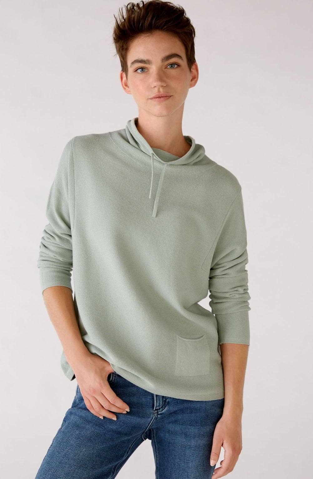 Jadeite Fine Rib Jumper