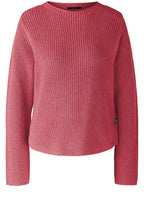 Jazzy Pink Button Detailed Cotton Jumper