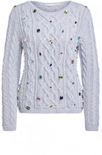 Jeweled Cable Knit Jumper
