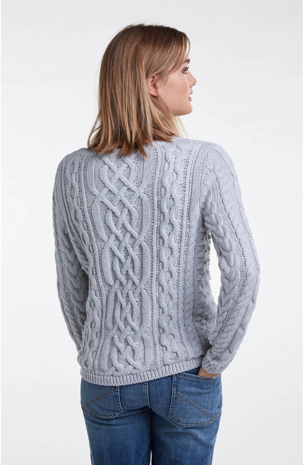 Jeweled Cable Knit Jumper
