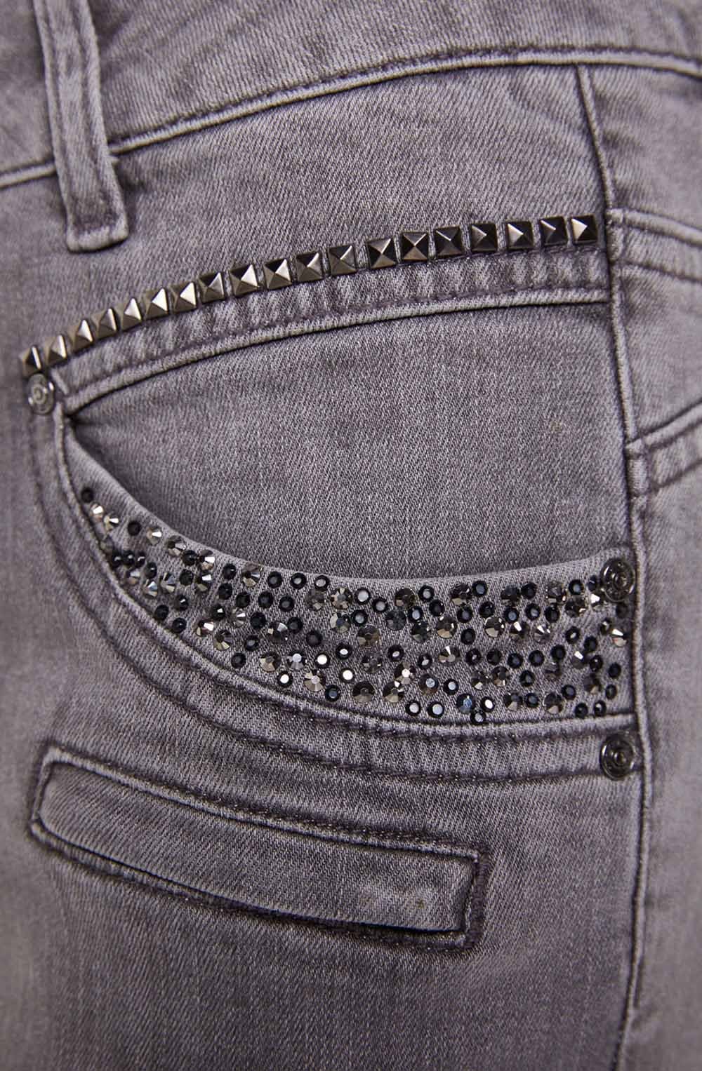 Jeweled Grey Baxtor Jean