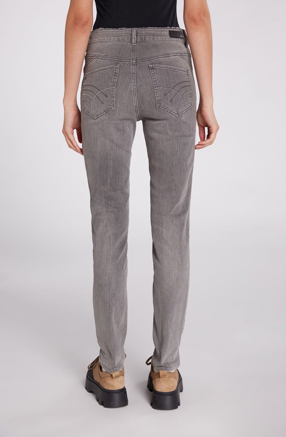 Jeweled Grey Baxtor Jean