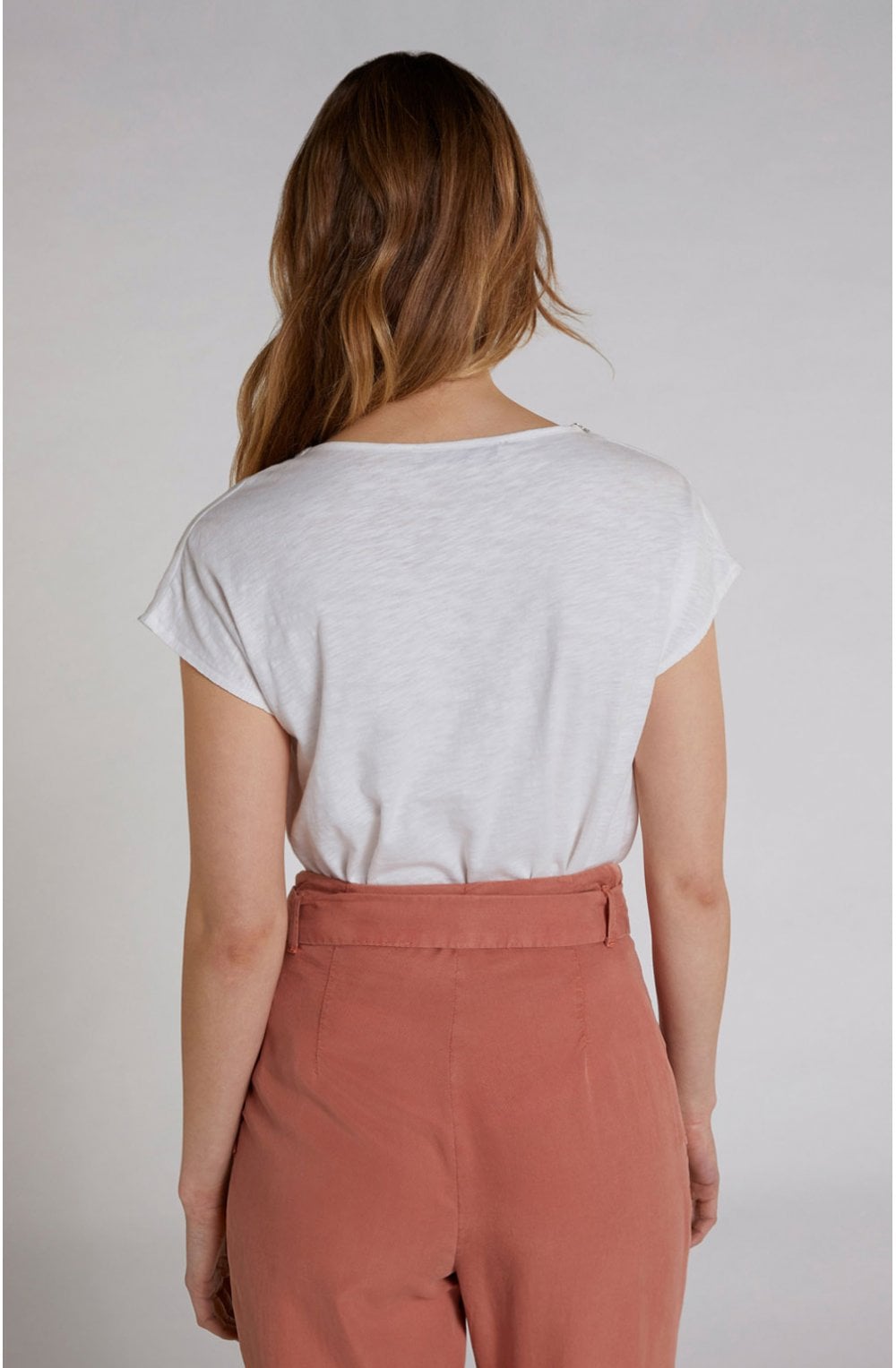 Jewelled Detailed Linen Top