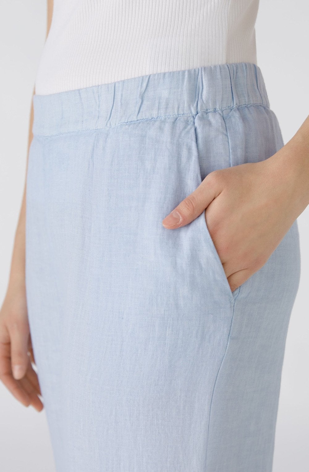 Kentucky Blue Linen Culottes
