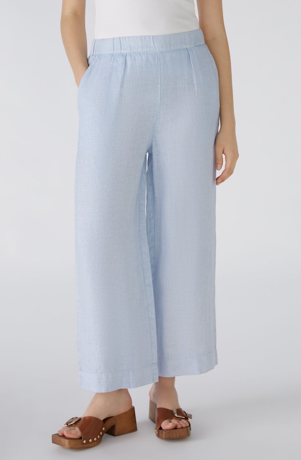 Kentucky Blue Linen Culottes