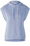 Kentucky Blue Ribbed Knit Hooded Slip Over
