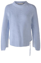 Kentucky Blue Ribbed Knit Jumper