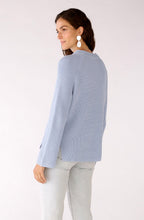Kentucky Blue Ribbed Knit Jumper