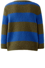 Khaki and Blue Striped Angel Yarn Jumper