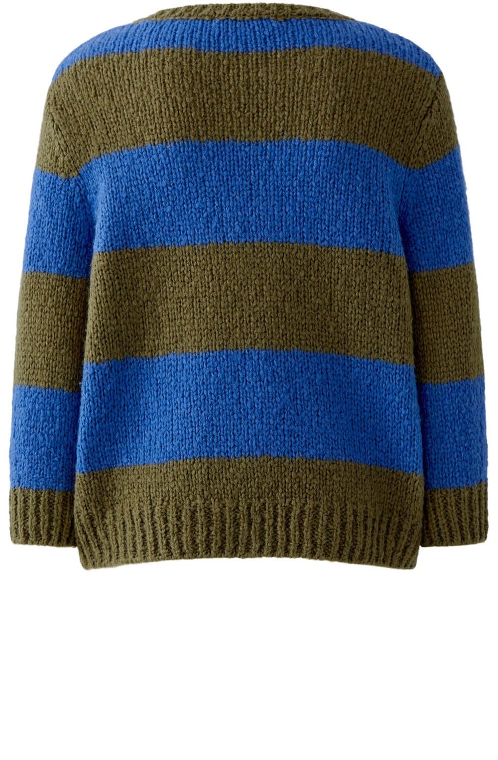 Khaki and Blue Striped Angel Yarn Jumper