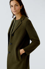 Khaki Boiled Wool Coat