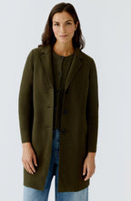 Khaki Boiled Wool Coat