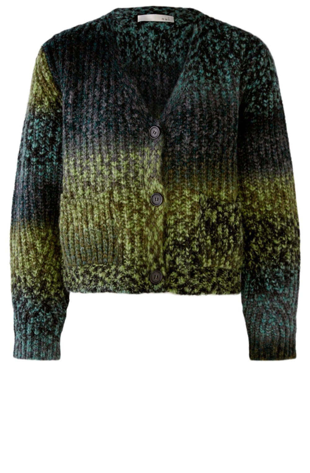 Khaki Chunky Knit Relaxed Cardigan