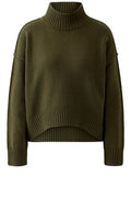 Khaki Fine Knit Relaxed Shape Jumper