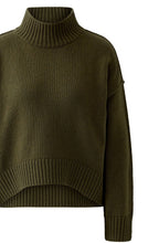 Khaki Fine Knit Relaxed Shape Jumper