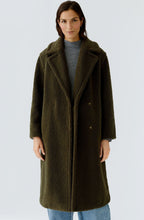 Khaki Green Teddy Coat