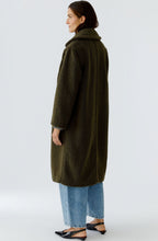 Khaki Green Teddy Coat
