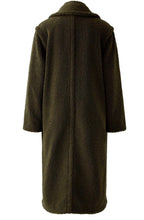 Khaki Green Teddy Coat