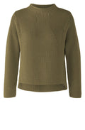 Khaki Ribbed Knit Jumper